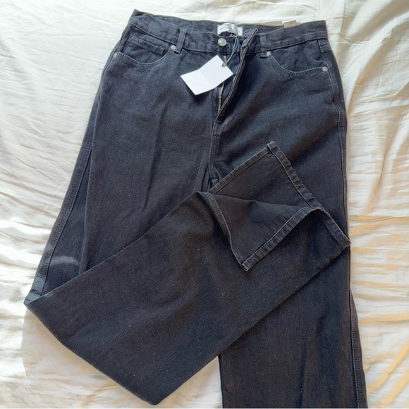 NWT Grey Lab Black Side Slit Detail Jeans 28 - Picture 4 of 9